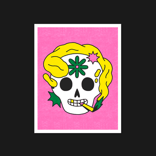 FLORES LIBRES - CALAVERA RISOGRAFÍA